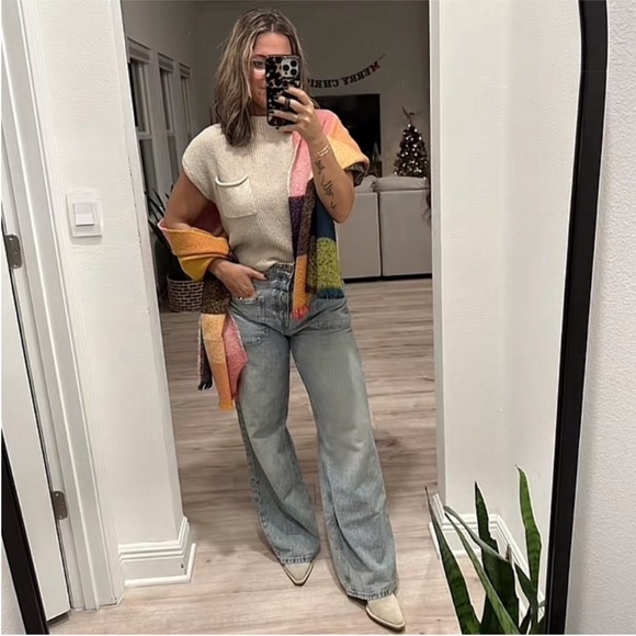 Free People Palmer Cuffed Jean in La La Land - Picture 2 of 12